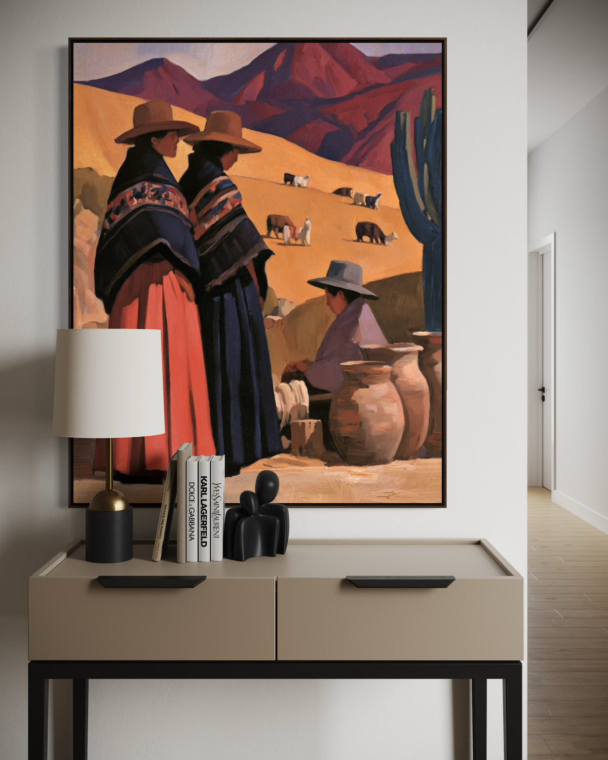 Andean Village Life Fashion Wall Art