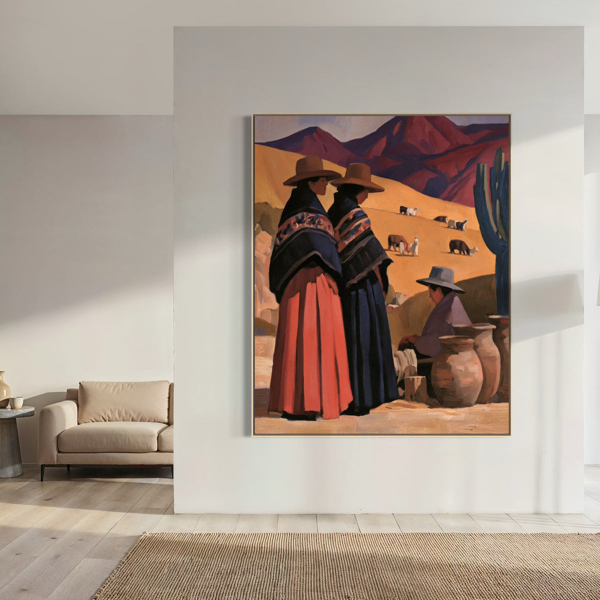 Andean Village Life Fashion Wall Art