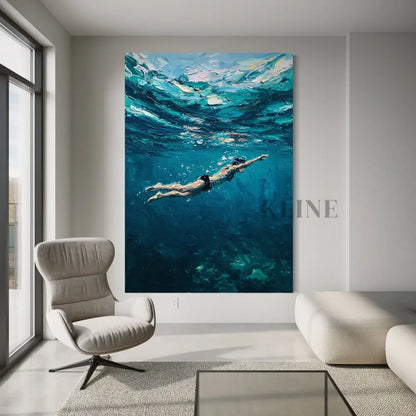 Aquatic Dreamscape - Hand Painting