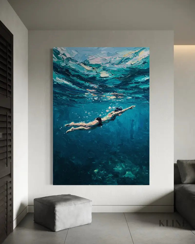 Aquatic Dreamscape - Hand Painting