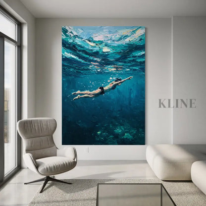 Aquatic Dreamscape - Hand Painting