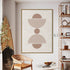 Arch and Circle Abstract Beige - Hand Painting