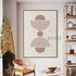 Arch and Circle Abstract Beige - Hand Painting