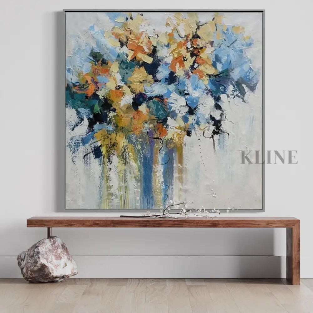 As Spring Slowly Nears - Rolled Canvas / 80x80cm / 31x31’’ - Hand Painting 