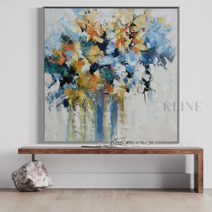 As Spring Slowly Nears - Rolled Canvas / 80x80cm / 31x31’’ - Hand Painting