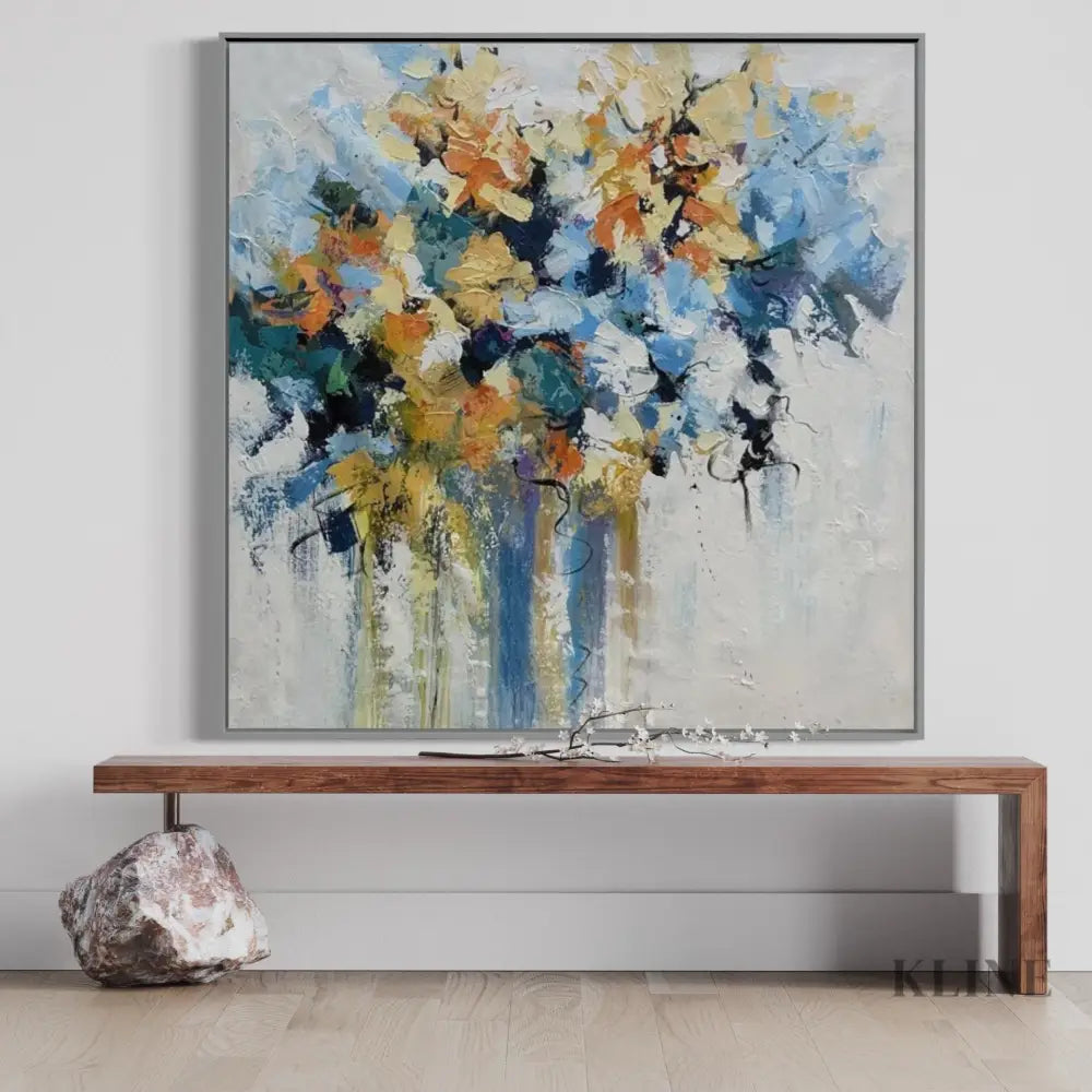 As Spring Slowly Nears - Rolled Canvas / 80x80cm / 31x31’’ - Hand Painting 