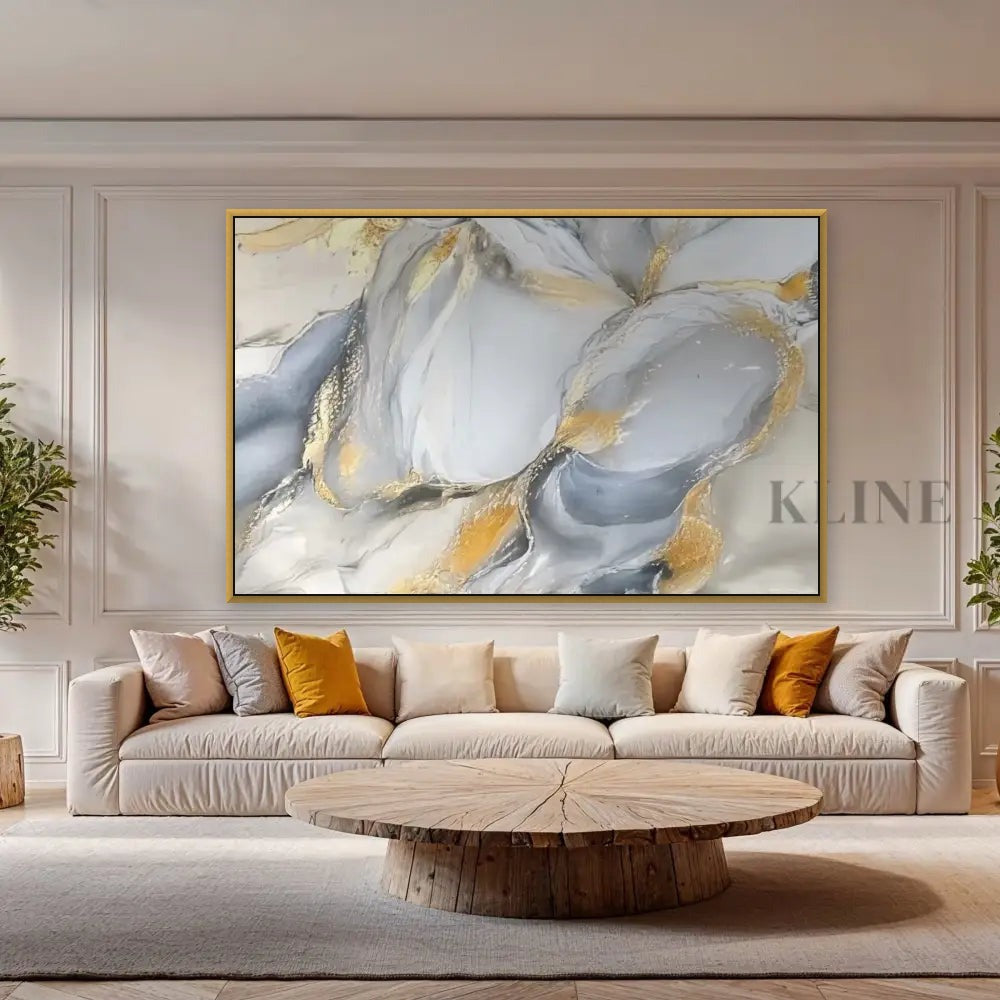 Aureline 1 - Hand Painting Arte de pared horizontal