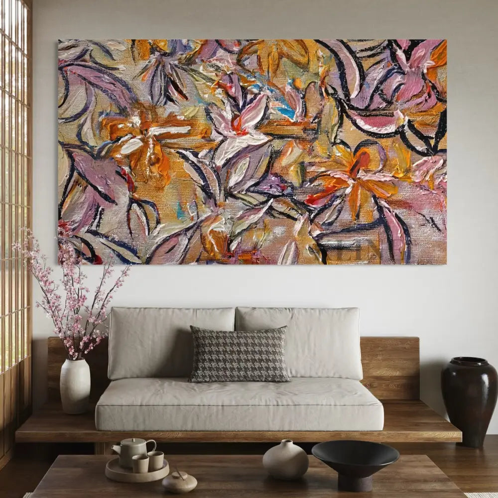 Autumnal Bloom Tapestry - Hand Painting Oferta de viernes negro