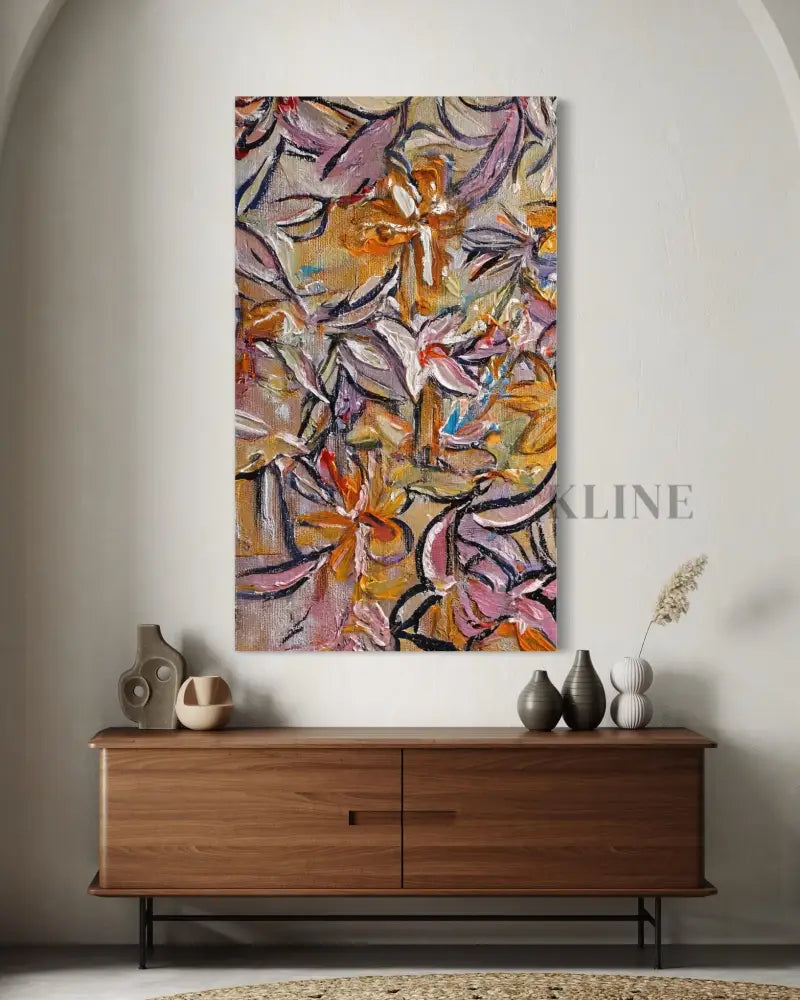 Autumnal Bloom Tapestry - Hand Painting