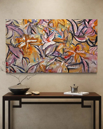 Autumnal Bloom Tapestry - Hand Painting