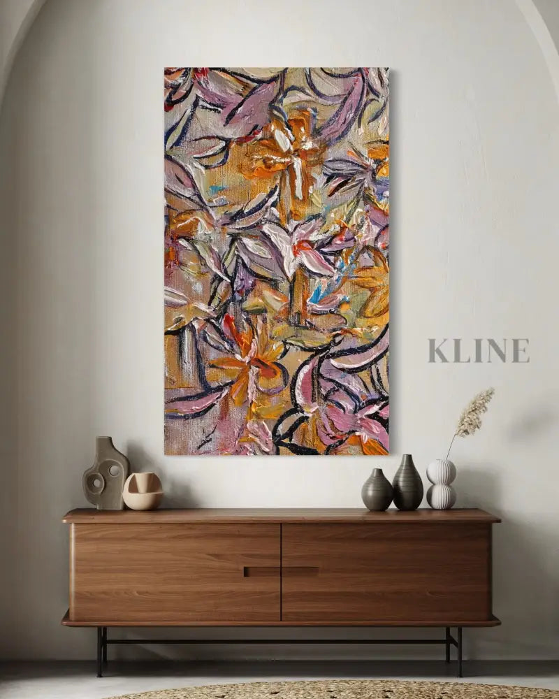Autumnal Bloom Tapestry - Hand Painting