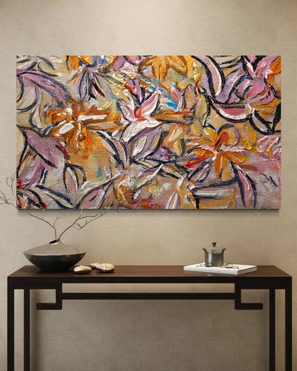 Autumnal Bloom Tapestry - Hand Painting