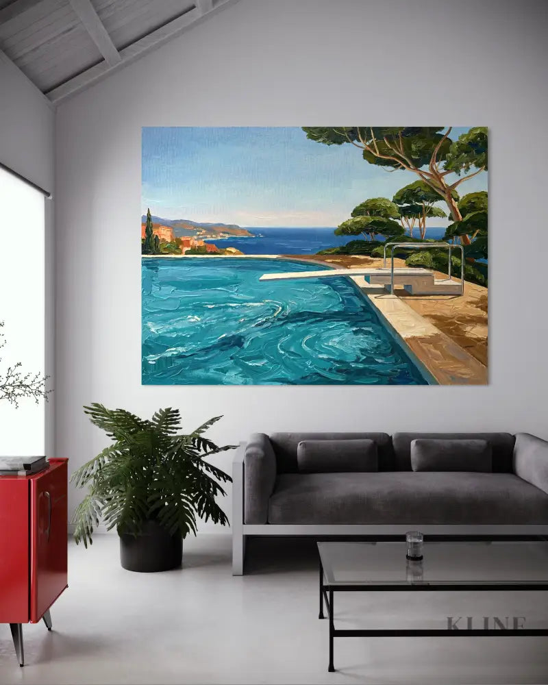 Azure Escape - Hand Painting