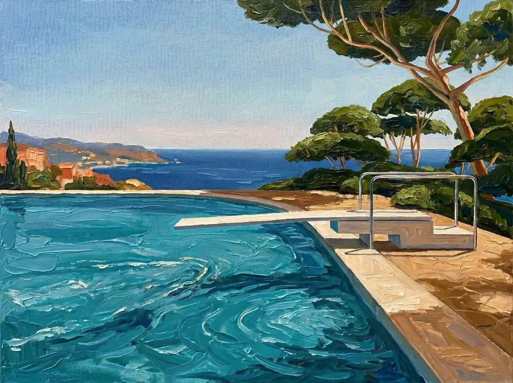 Azure Escape - Hand Painting