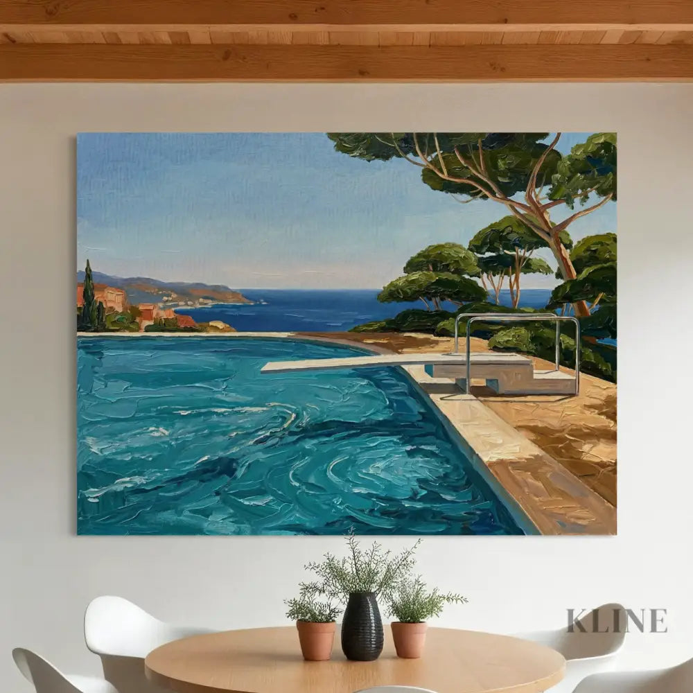 Azure Escape - Hand Painting