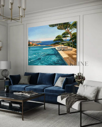 Azure Escape - Hand Painting
