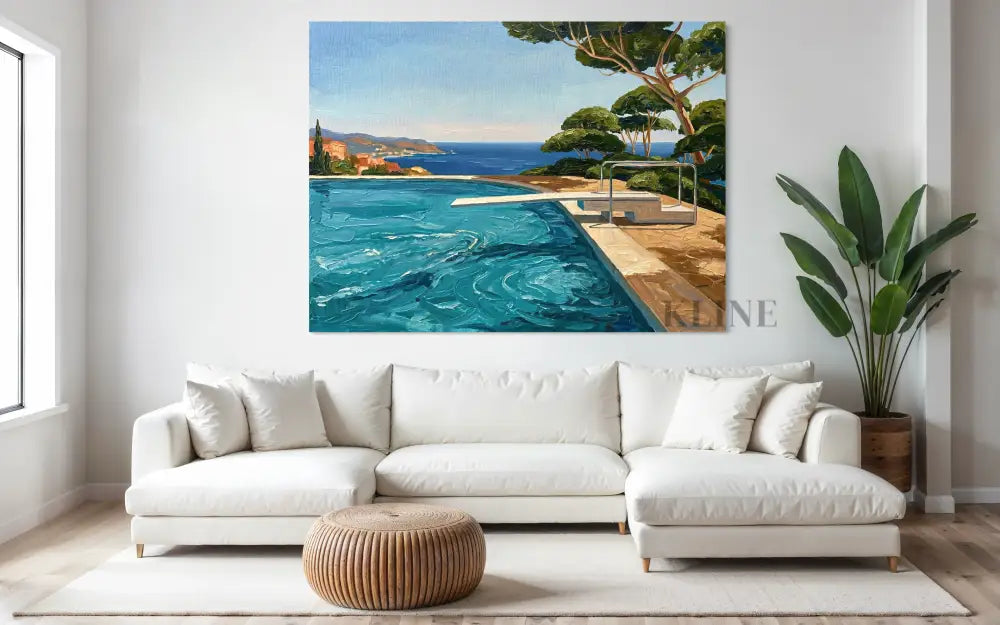 Azure Escape - Hand Painting