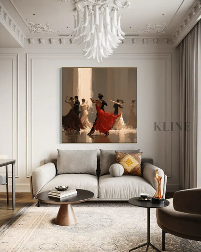 Ballroom Dancing - Hand Painting