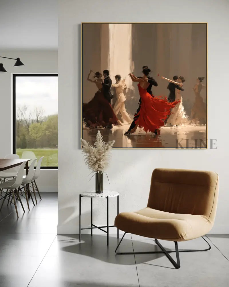 Ballroom Dancing - Hand Painting 