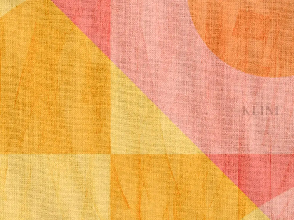 Bandeira I - Hand Painting Orange Wall Art