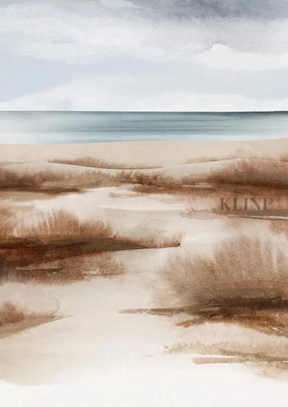 Beach Dunes - Hand Painting