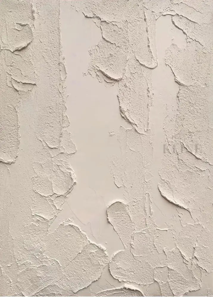 Beige Patches - Hand Painting Plaster Art