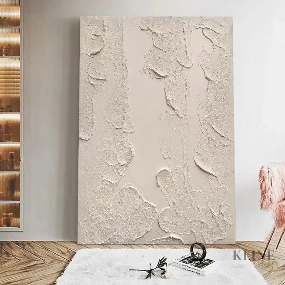 Beige Patches - Hand Painting