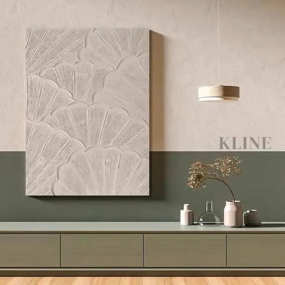 Beige Petals - Hand Painting 