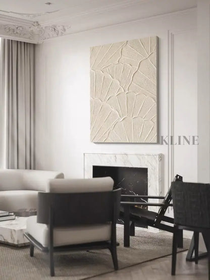 Beige Petals - Hand Painting