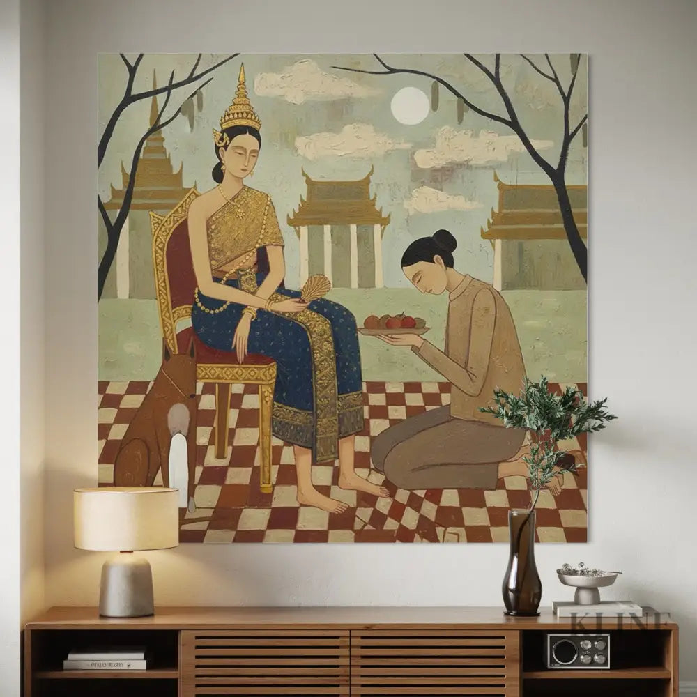 Between Two Stories - Hand Painting
