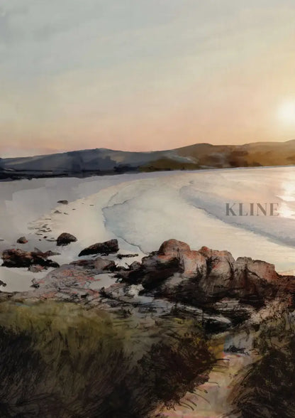 Binalong Bay Beach - Hand Painting