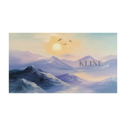 Birdsong Over Peaks - Hand Painting