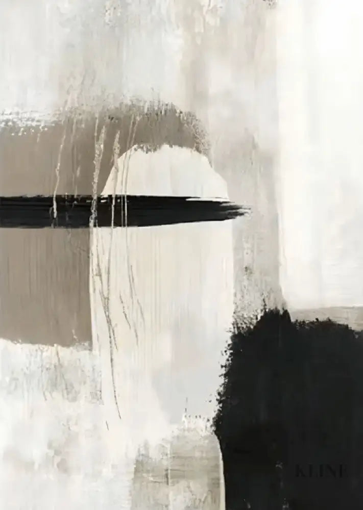 Black and Ashes Abstract - Hand Painting 