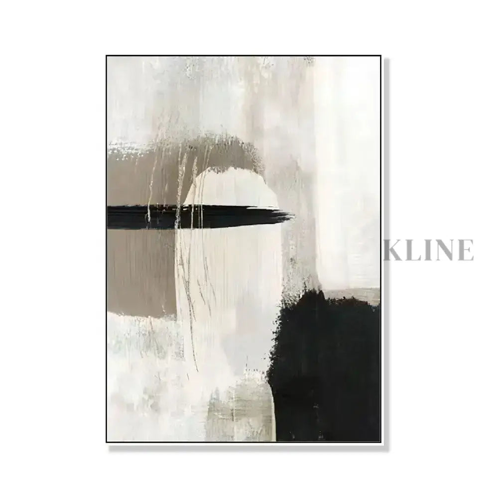 Black and Ashes Abstract - Hand Painting لوحات بالأبيض والأسود