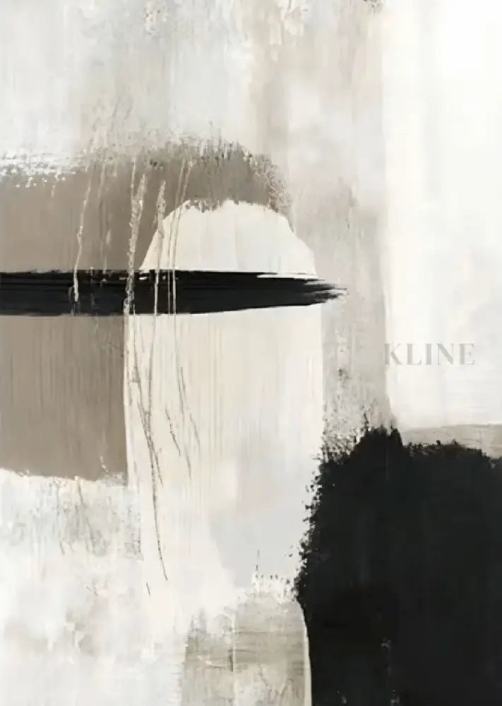 Black and Ashes Abstract - Hand Painting