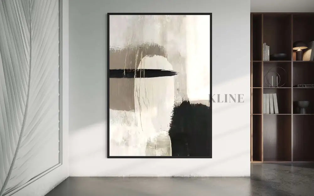Black and Ashes Abstract - Hand Painting Arte de la pared de la lona