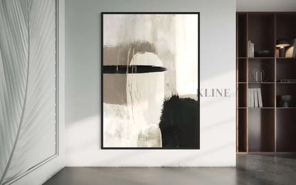 Black and Ashes Abstract - Hand Painting