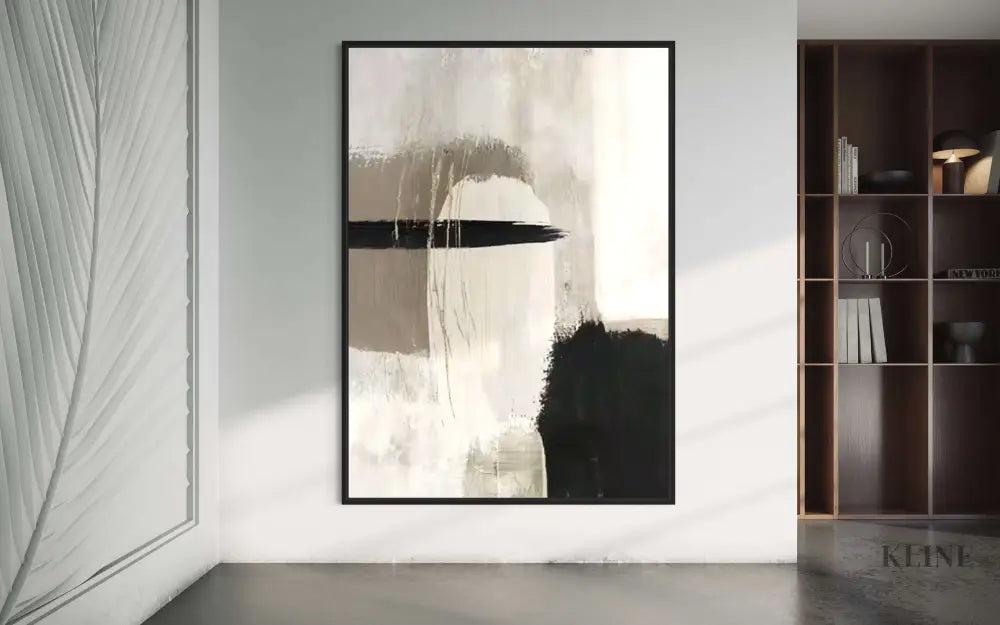 Black and Ashes Abstract - Hand Painting 