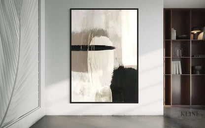 Black and Ashes Abstract - Hand Painting