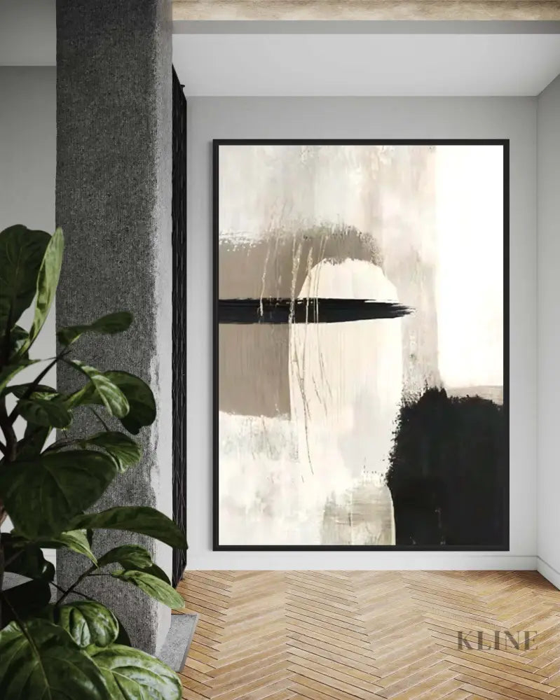 Black and Ashes Abstract - Hand Painting