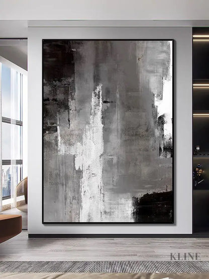 Black and Brown Style Painting - Hand Painting