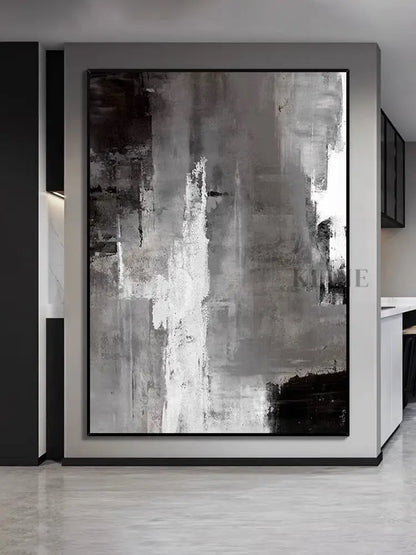 Black and Brown Style Painting - Hand Painting