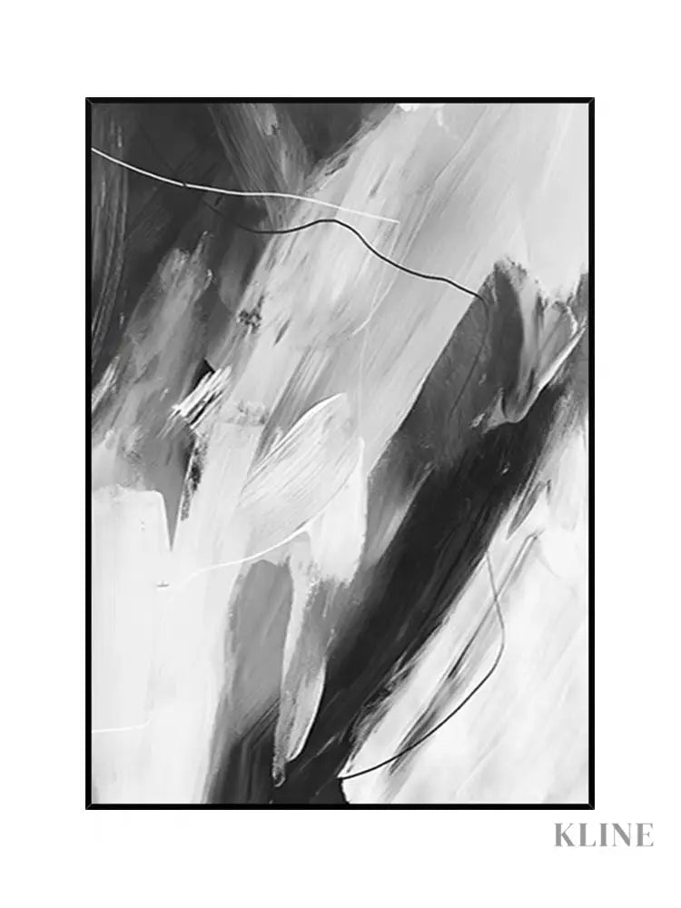 Black and Gray Style Art - Hand Painting