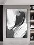 Black and Gray Textured Painting - Hand Painting
