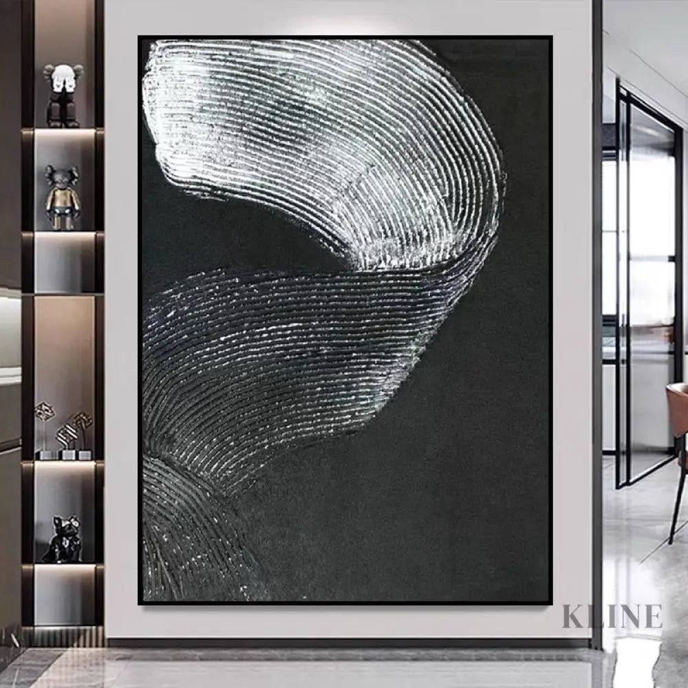Black and Silver Brushes - Hand Painting