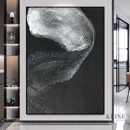 Black and Silver Brushes - Hand Painting