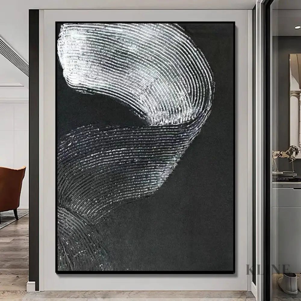 Black and Silver Brushes - Hand Painting