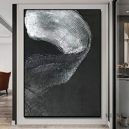 Black and Silver Brushes - Hand Painting