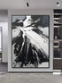 Black and White Chaos - Hand Painting