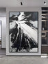 Black and White Chaos - Hand Painting